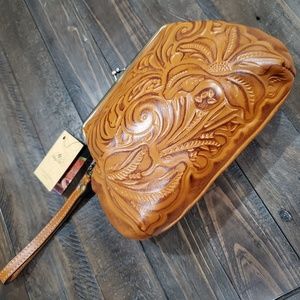 Patricia Nash, Beautiful Leather Clutch & Wristlet